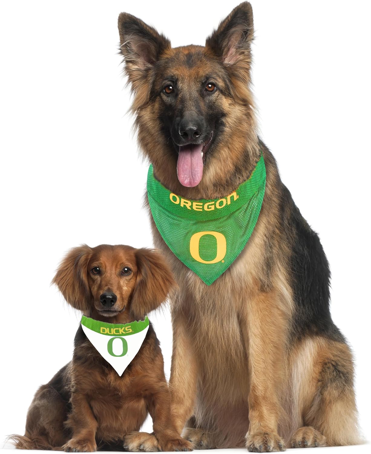 Pets First Collegiate Pet Accessories, Reversible Bandana, Oregon Ducks, Large/X-Large