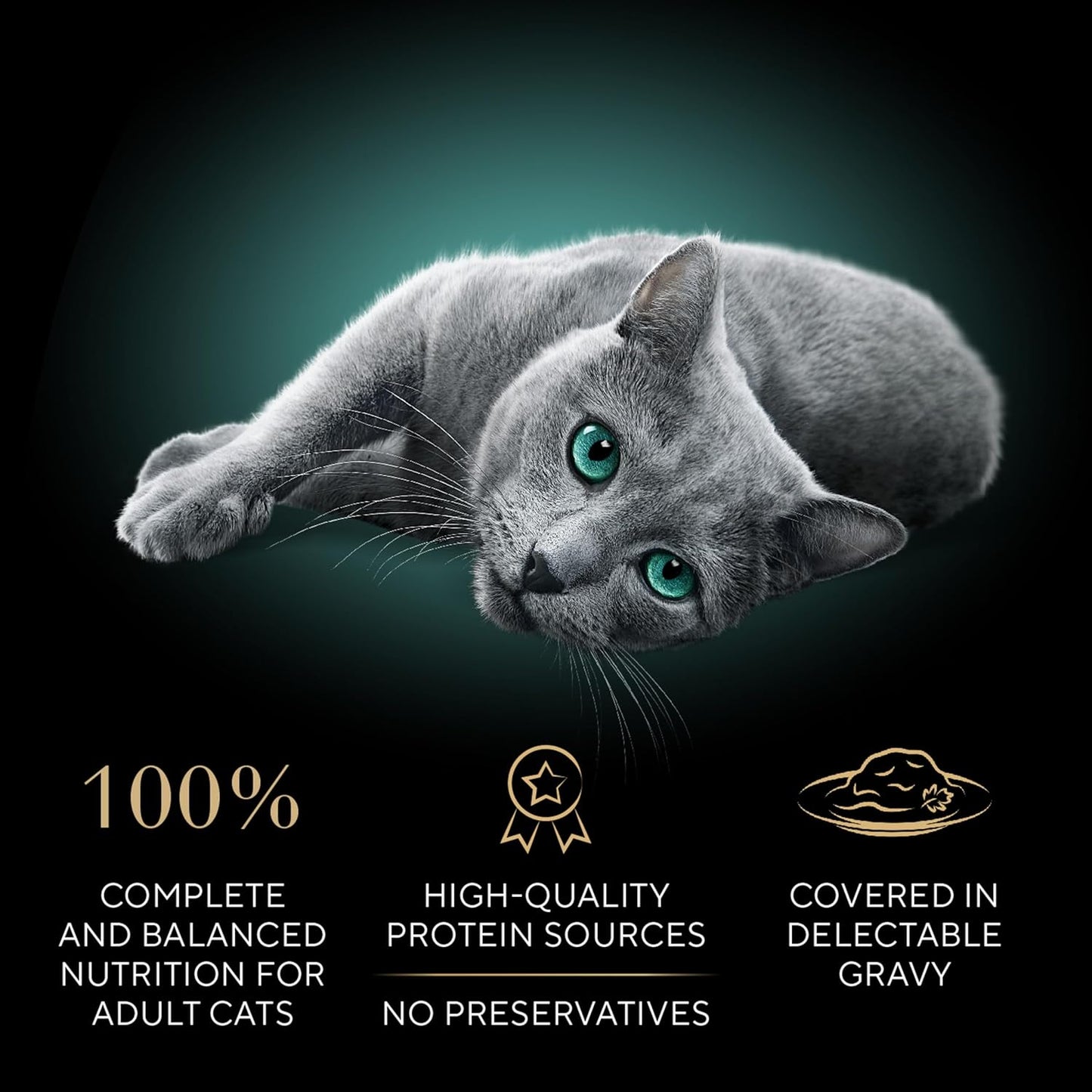 Sheba Gravy Indulgence Adult Wet Cat Food Salmon Entree in Extra Gravy, 2.6 oz. Twin-Pack Trays (24 Count, 48 Servings)
