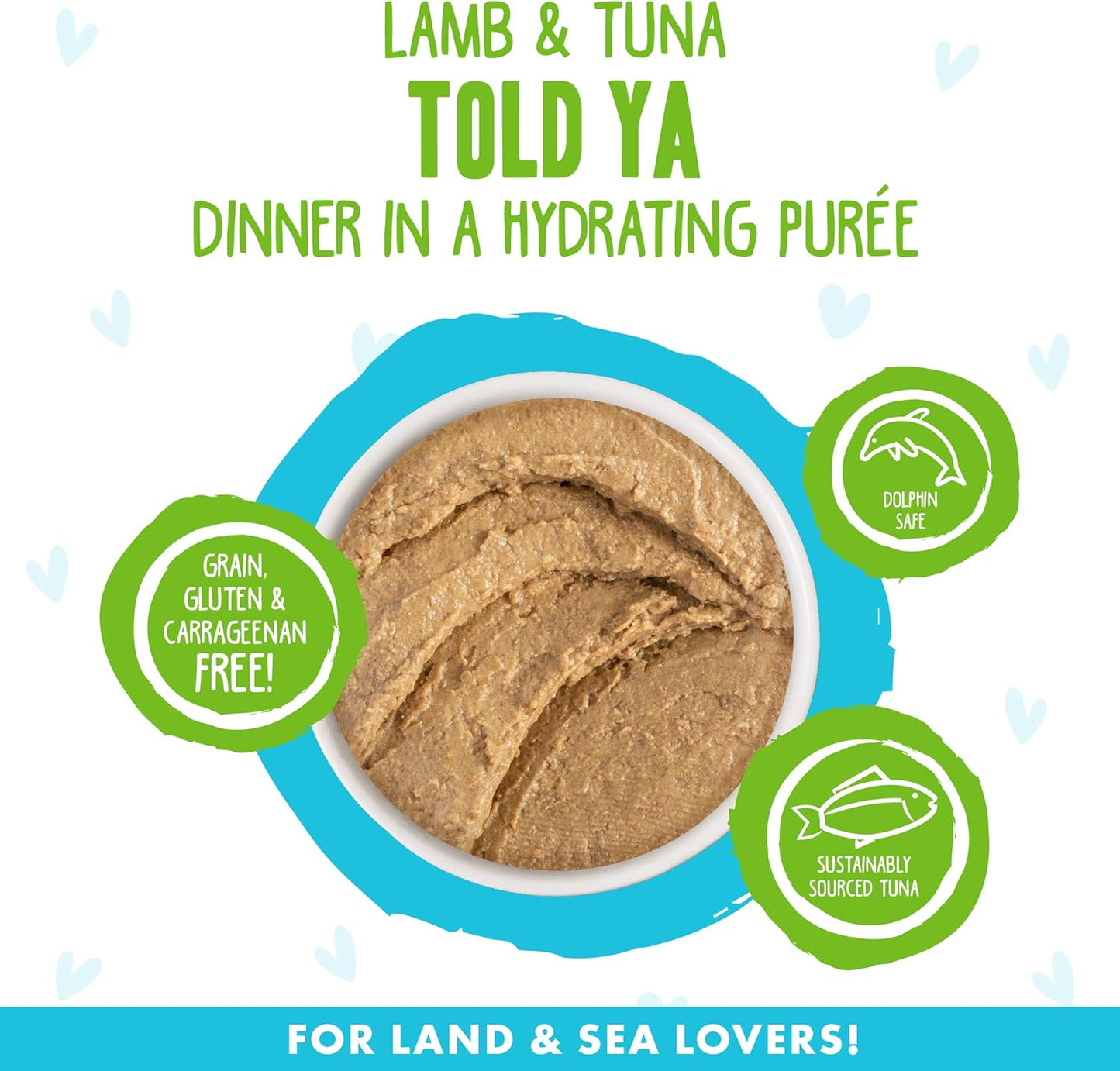 Weruva B.F.F. Play - Best Feline Friend Paté Lovers, Aw Yeah!, Lamb & Tuna Told Ya' with Lamb & Tuna, 2.8oz Can (Pack of 12)