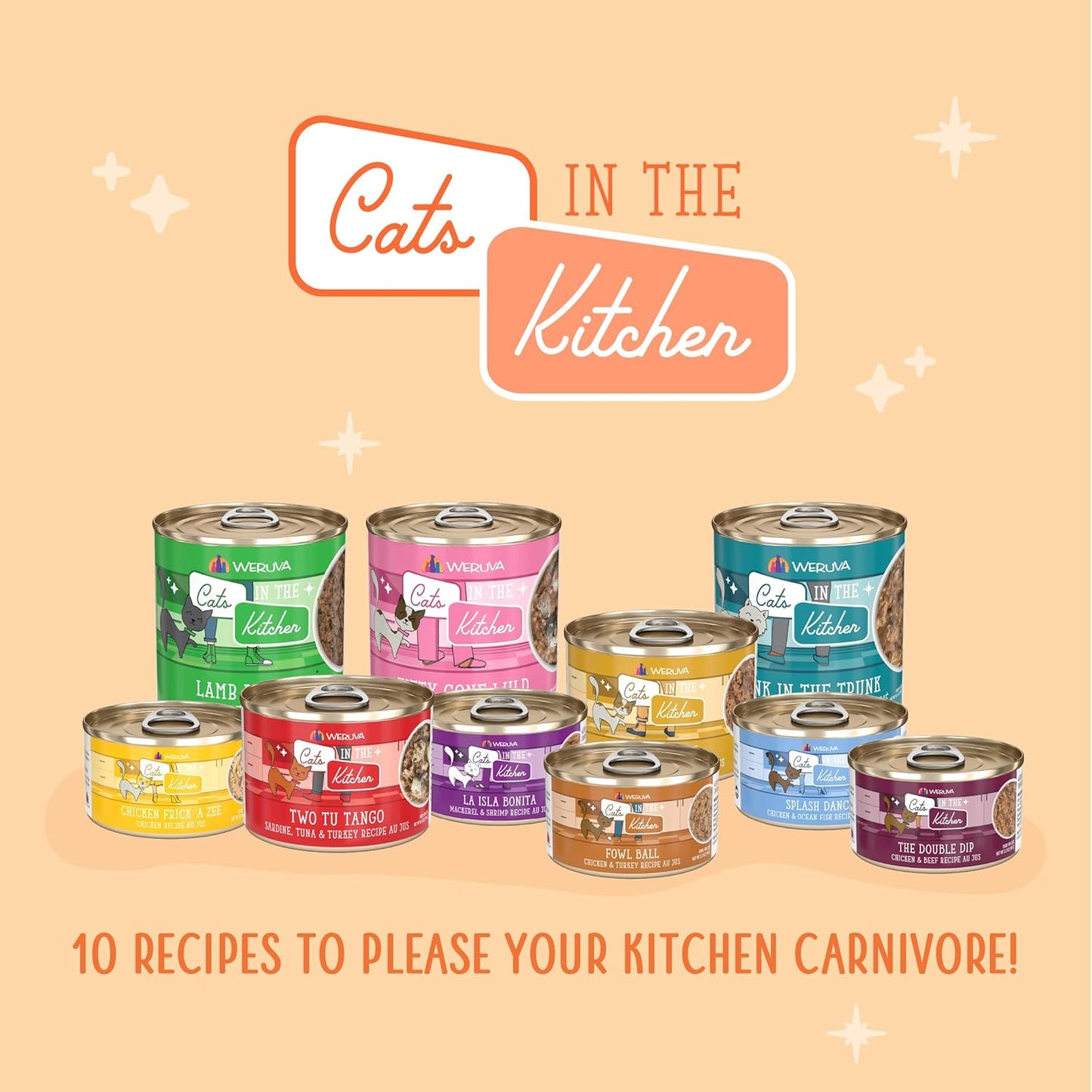 Weruva Cats in The Kitchen, Chicken Frick 'A Zee Wet Cat Food, 10oz Can (Pack of 12)