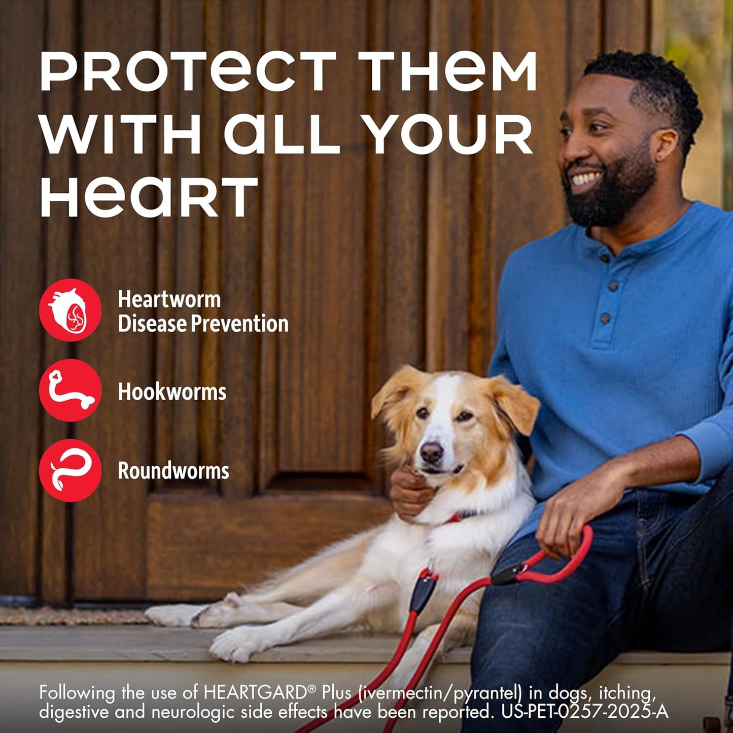 HEARTGARD® Plus (ivermectin/pyrantel) Real-Beef Chewables for Dogs 26-50 lbs (Green Box) 1 Month Supply of Chews (Heartworm Disease Preventive)