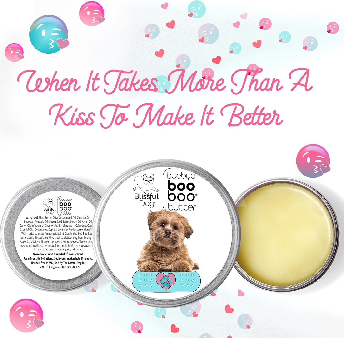 The Blissful Dog Lhasa Apso Boo Boo Butter, 16 oz.