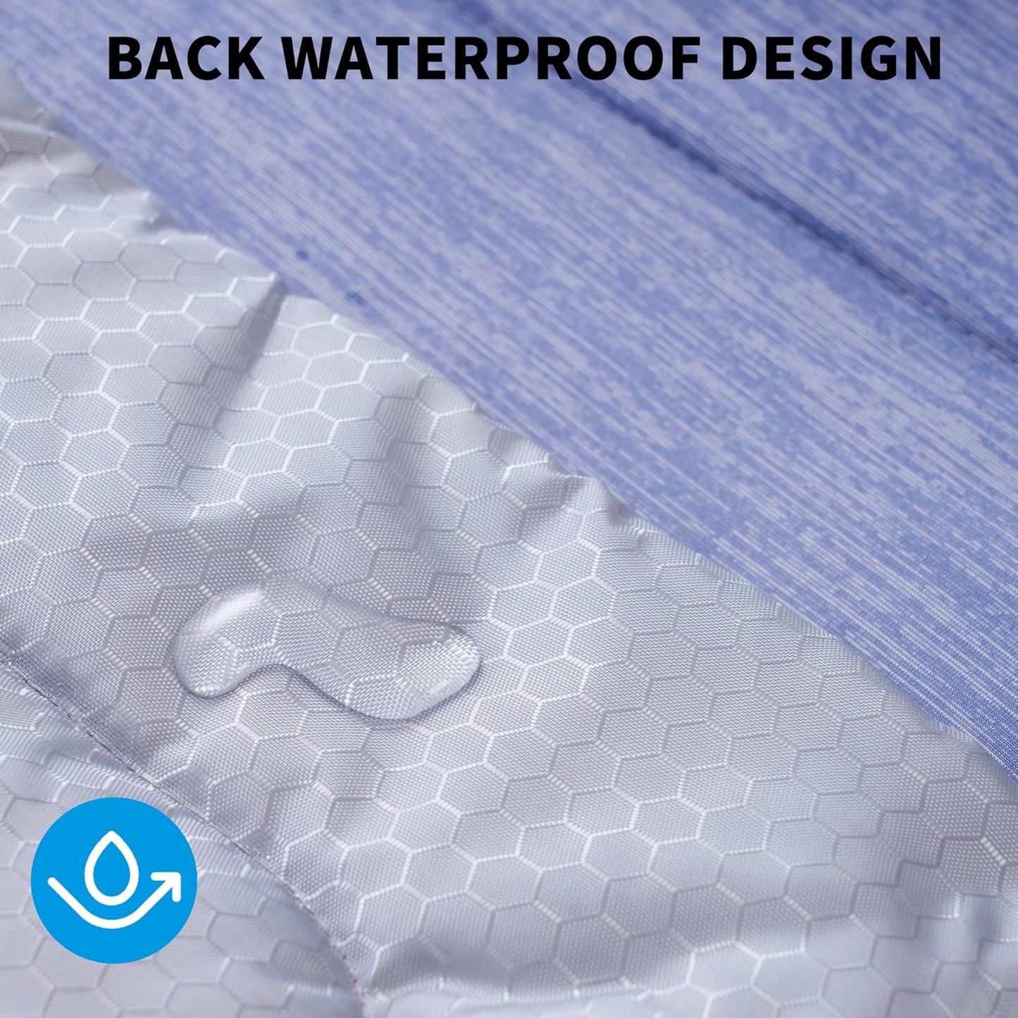MARUNDA Dog Cooling Mat, 44" x 32" Thicken Waterproof Cooling Mat for Extra Large Dog, Q-MAX>0.5 Ice Cool Fabric-Cool on Contact，Easy Washable Pet Pad in Summer (44" x 32" (XL), Blue)
