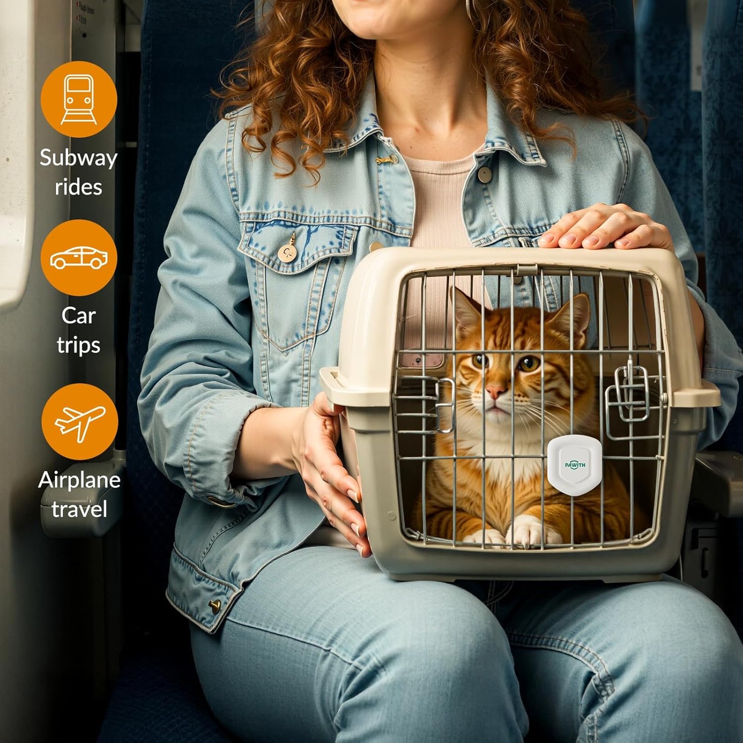 Cat Calming Diffuser – for Travel, Car & Home Use, Pheromone Diffuser for Cats & Kittens to Reduce Anxiety and Stress, No Electricity Needed, Long-Lasting Calming Support (1 Pack)