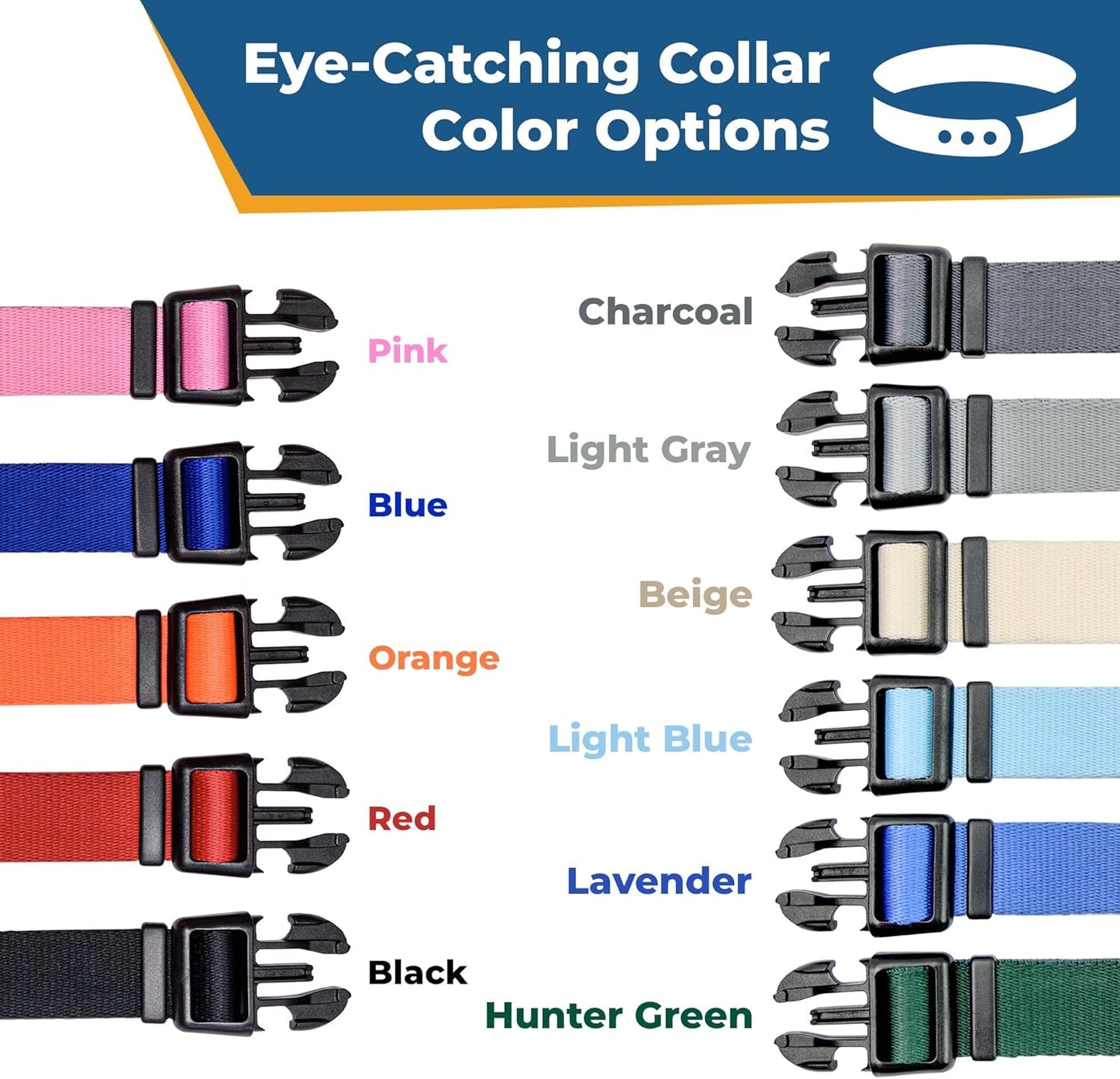GoTags Personalized Dog Collar with Nameplate, Adjustable Dog Collar with Custom Engraved Slide On Pet ID Tag in Stainless Steel, Silent, No Noise Dog Tag (Charcoal, Small)
