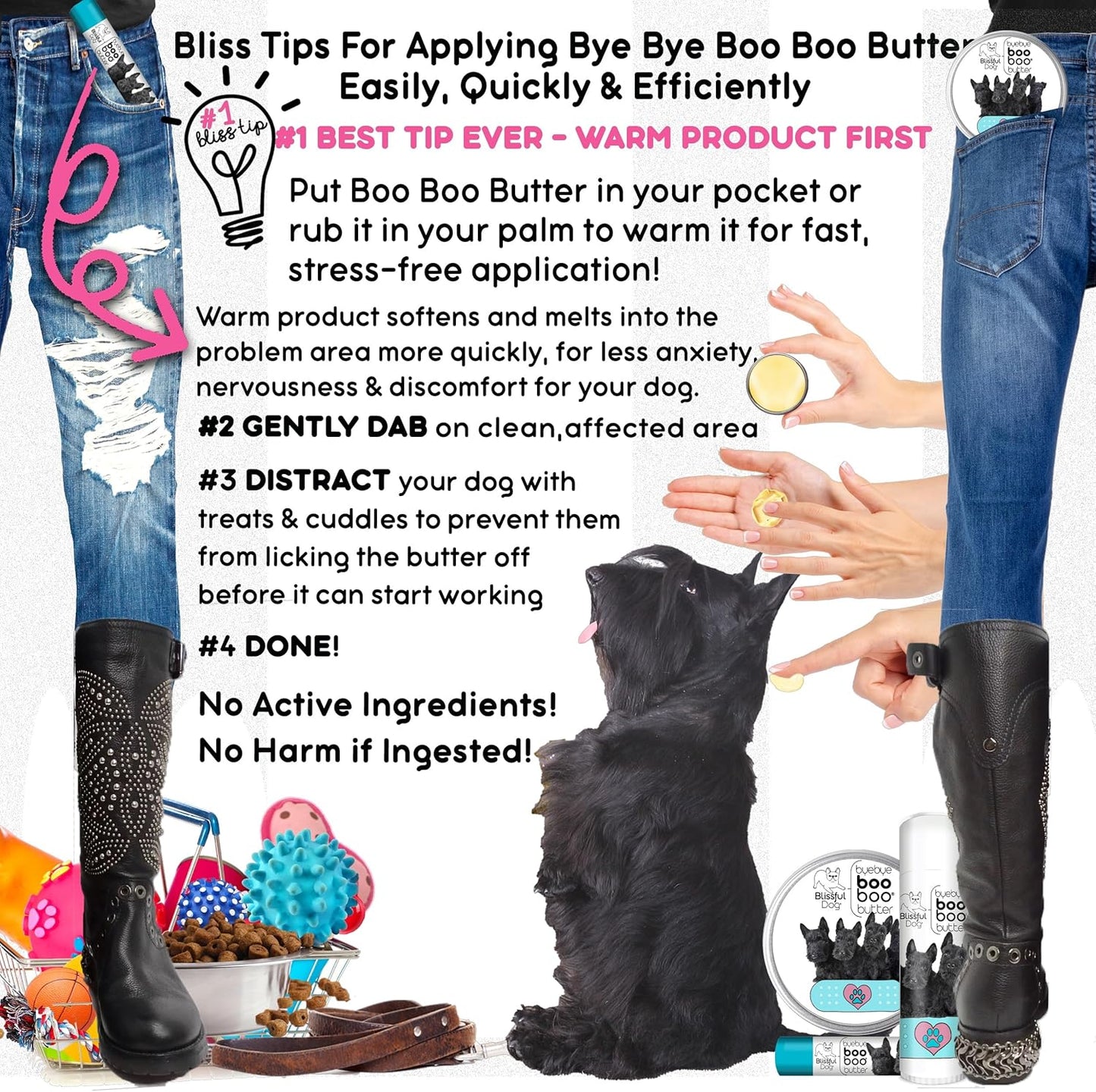 The Blissful Dog Scottish Terrier Boo Boo Butter, 0.15 Ounce