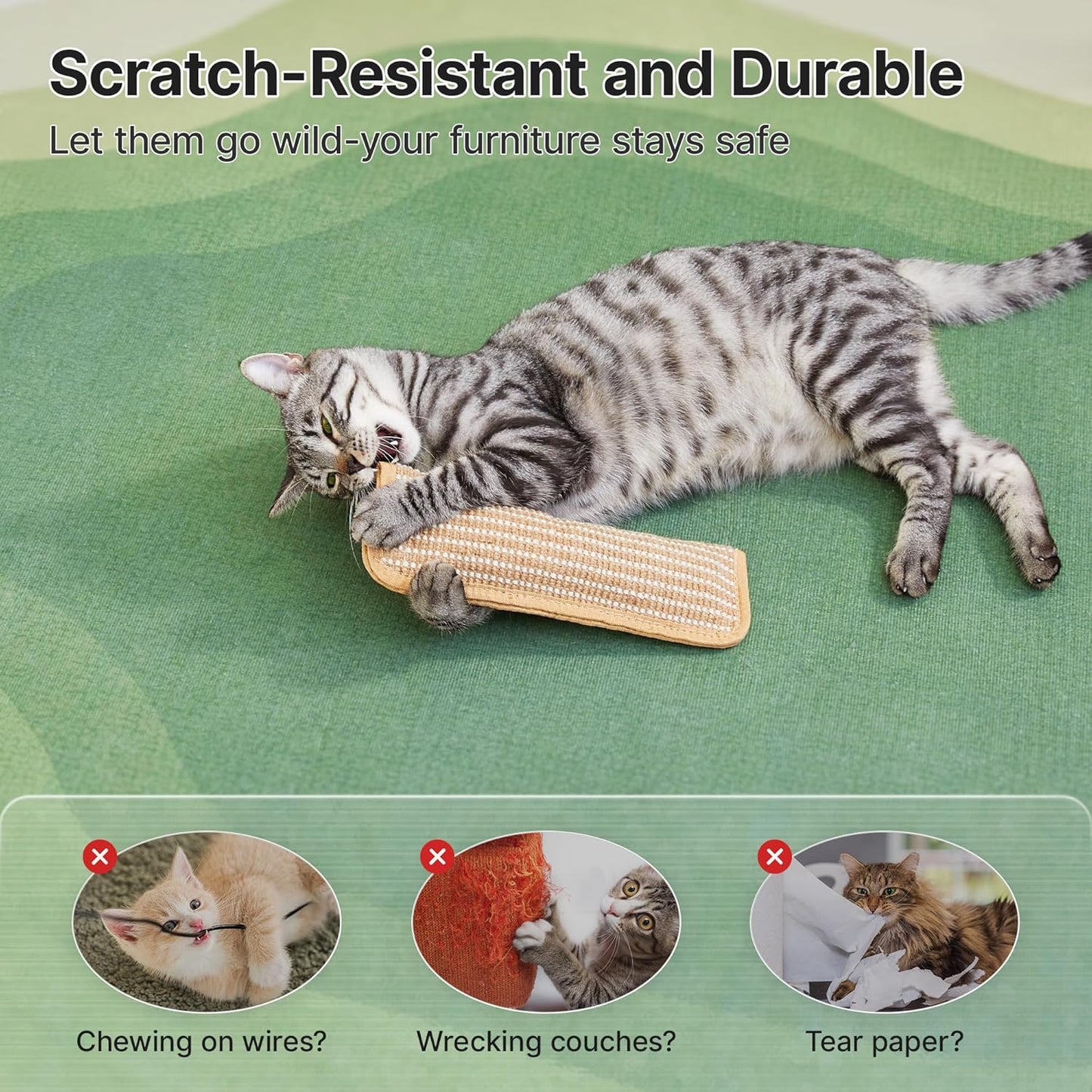Potaroma Cat Toys Pack of 2 with 6000mg A+ Organic Catnip, Soft Sisal Material Indoor Kitten Scratching and Kicker Toys, Drives Bored Cats Crazy with Fun Interactive Chew