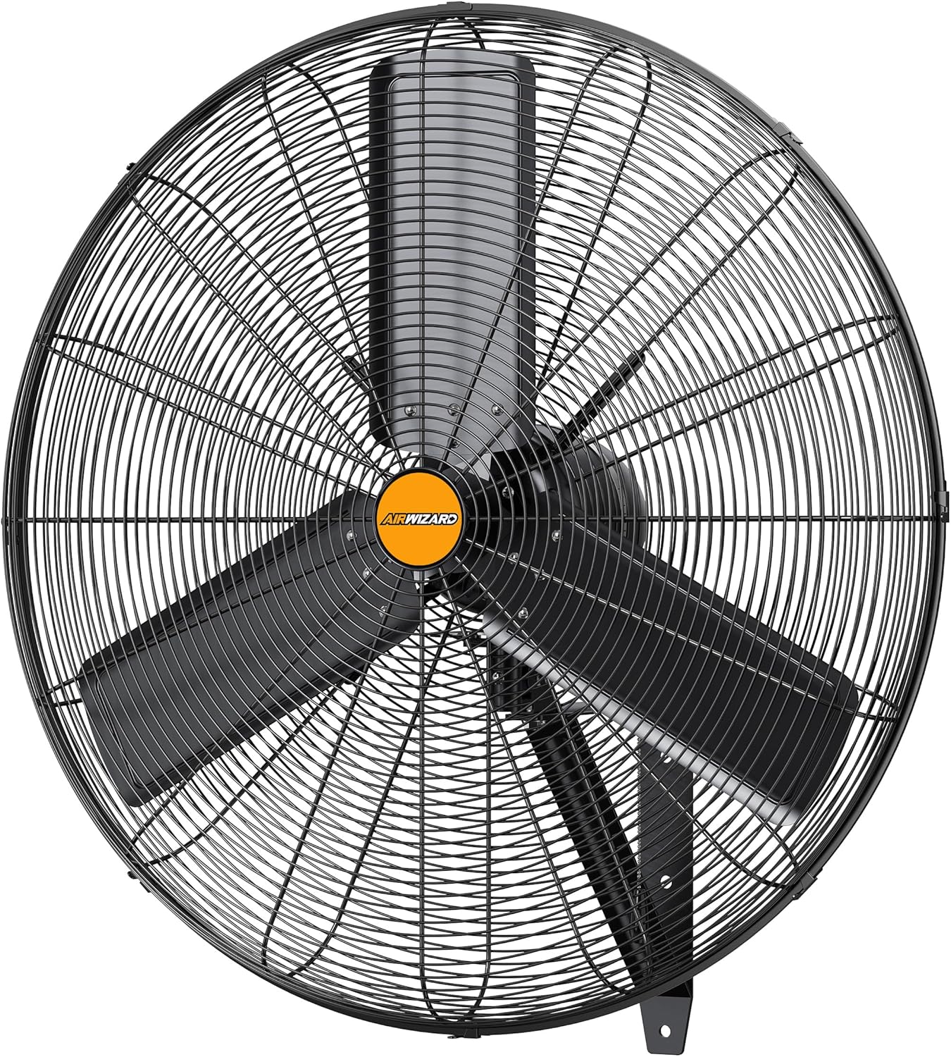 24 inch Outdoor Oscillating Wall Mounted Fan, High Velocity IPX4 Waterproof 7600 CFM Industrial Metal Wall Fan, 2 Speed, Adjustable Tilt, for Greenhouse, Patio, Garage, Workshop