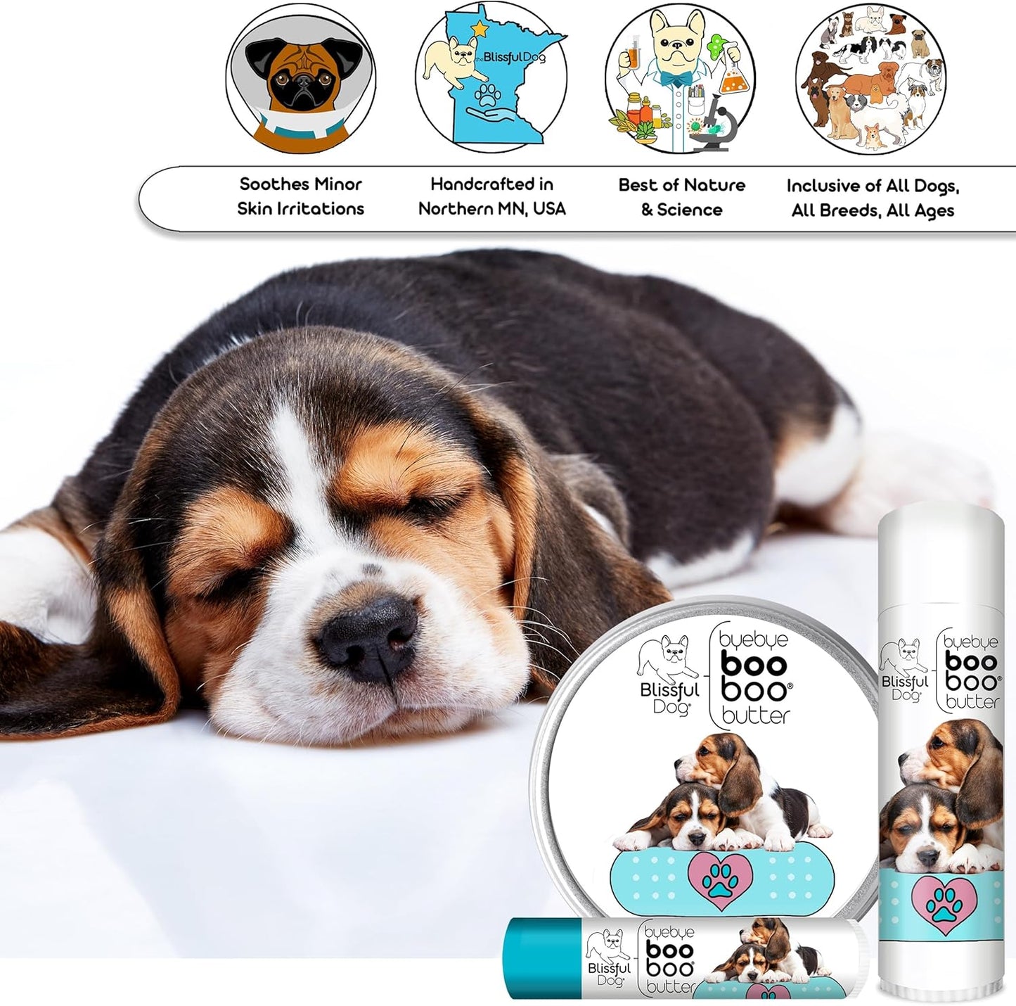 The Blissful Dog .15 oz Tube Beagle Booboo Butter