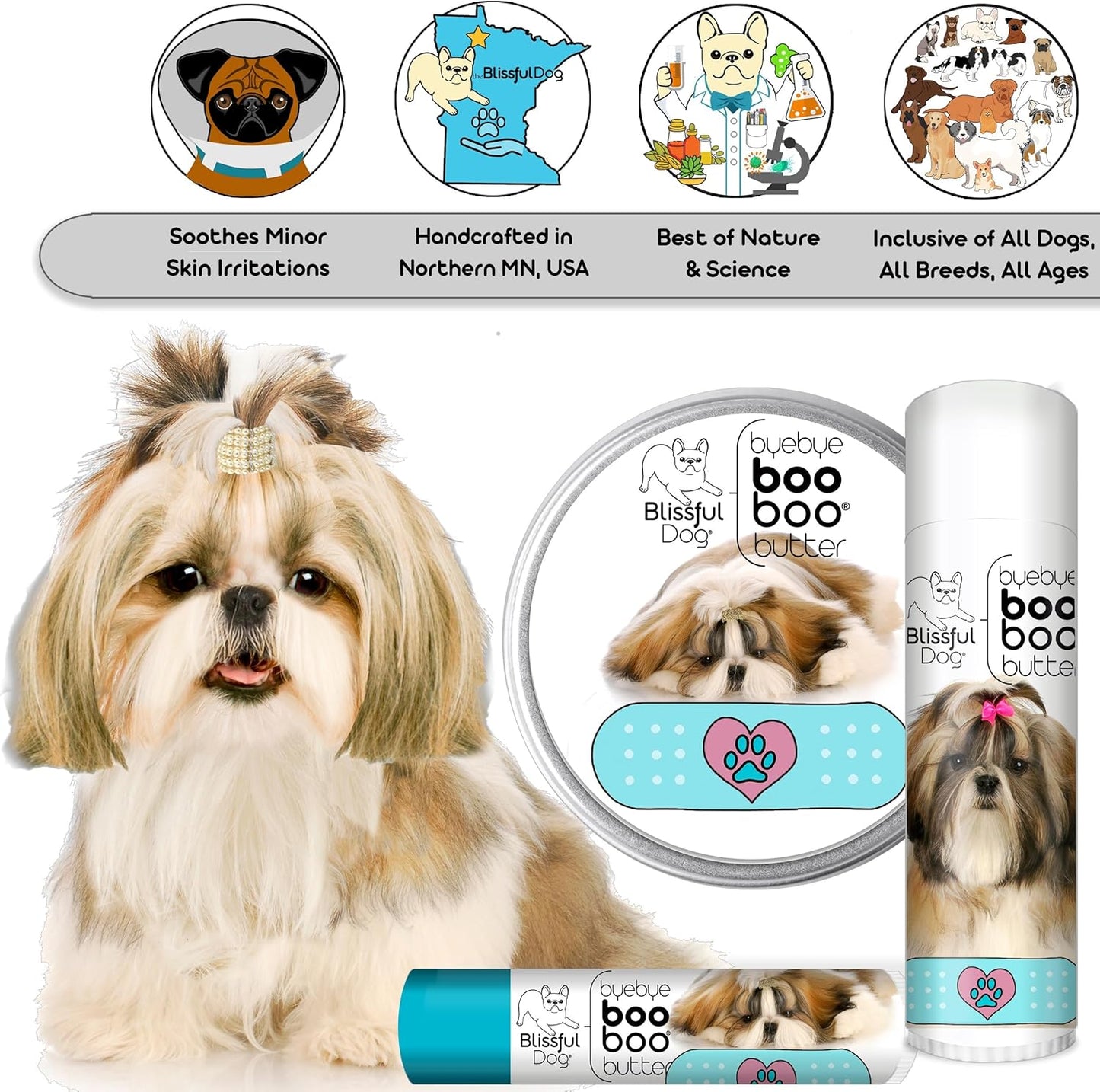 The Blissful Dog Shih Tzu Boo Butter, 4 oz
